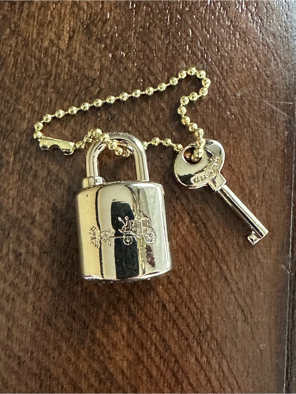 Coach Padlock & Key